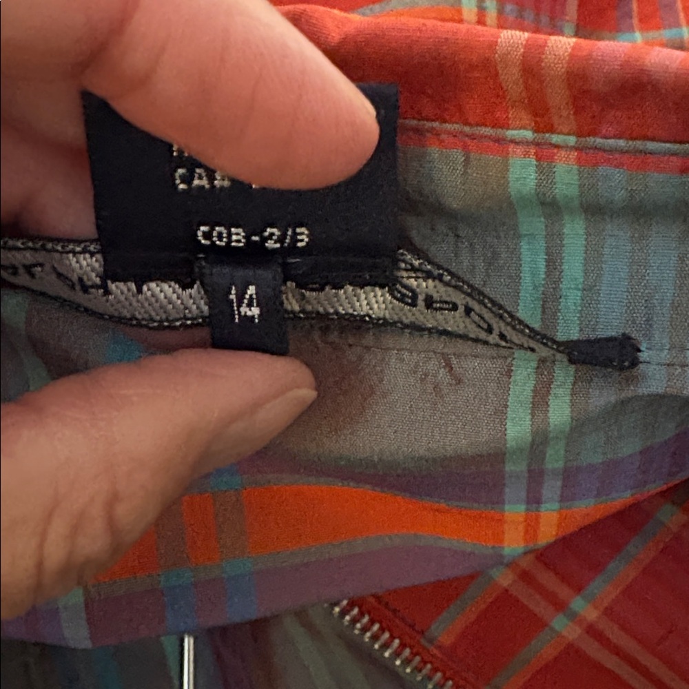 Ralph Lauren Sport Red and Blue Plaid Bomber Jacket 100% silk - Picture 10 of 10